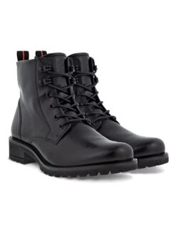 ECCO Leder-Boots In Schwarz