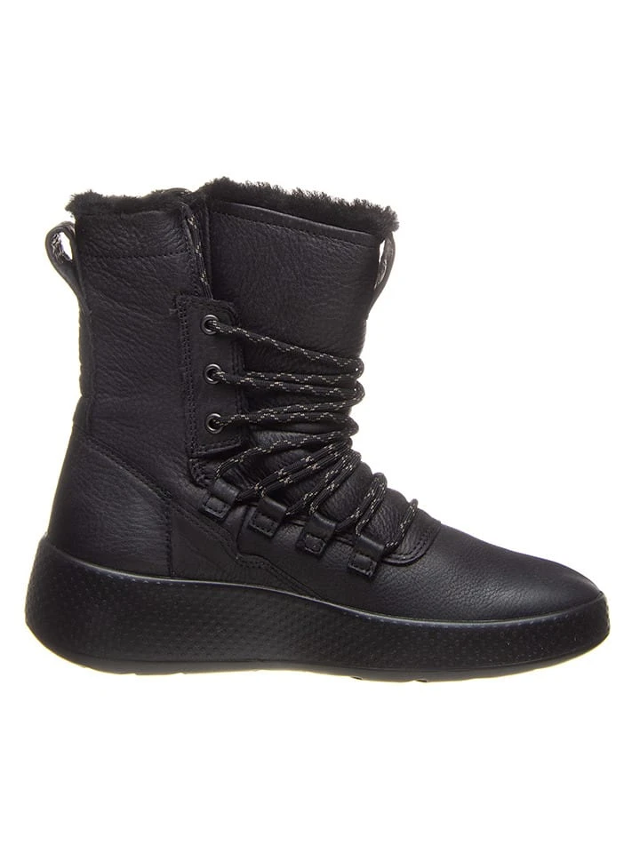 ECCO Leder-Boots "Ukiuk" In Schwarz – Bild 2