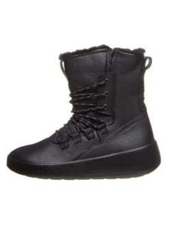 ECCO Leder-Boots "Ukiuk" In Schwarz