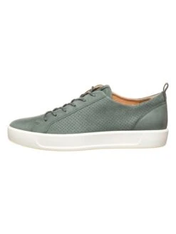 ECCO Leder-Sneakers "Soft 8" In Grün