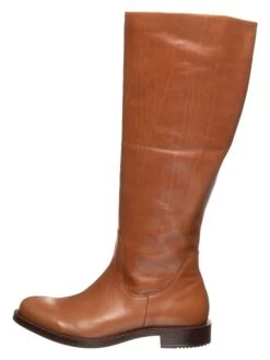 ECCO Leder-Stiefel In Hellbraun